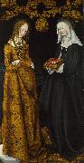 Lucas Cranach Saints Christina and Ottilia Germany oil painting artist